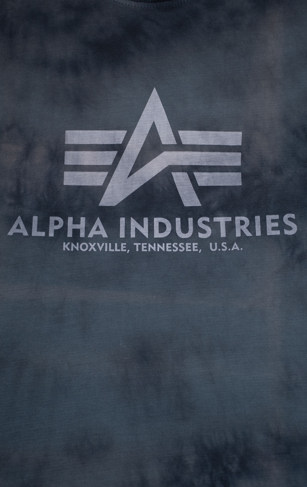 Футболка ALPHA INDUSTRIES BASIC T BATIK grey black 