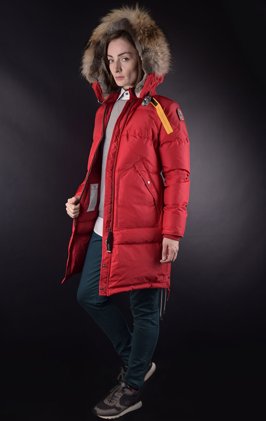 Женская куртка-пуховик PARAJUMPERS LONG BEAR scarlet 