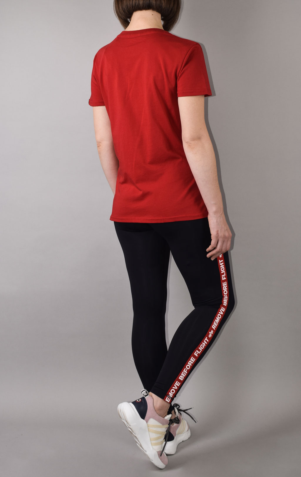 Женская футболка ALPHA INDUSTRIES NEW BASIC T speed red 
