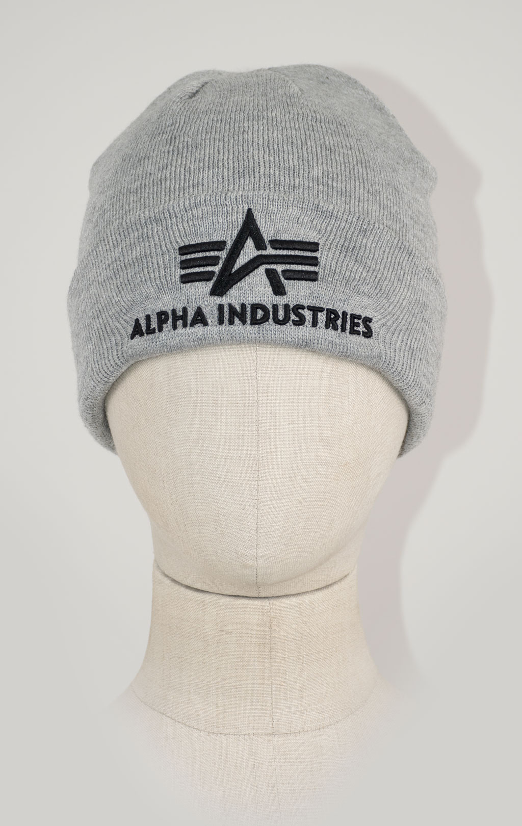 Шапка ALPHA INDUSTRIES 3D BEANIE grey heather 