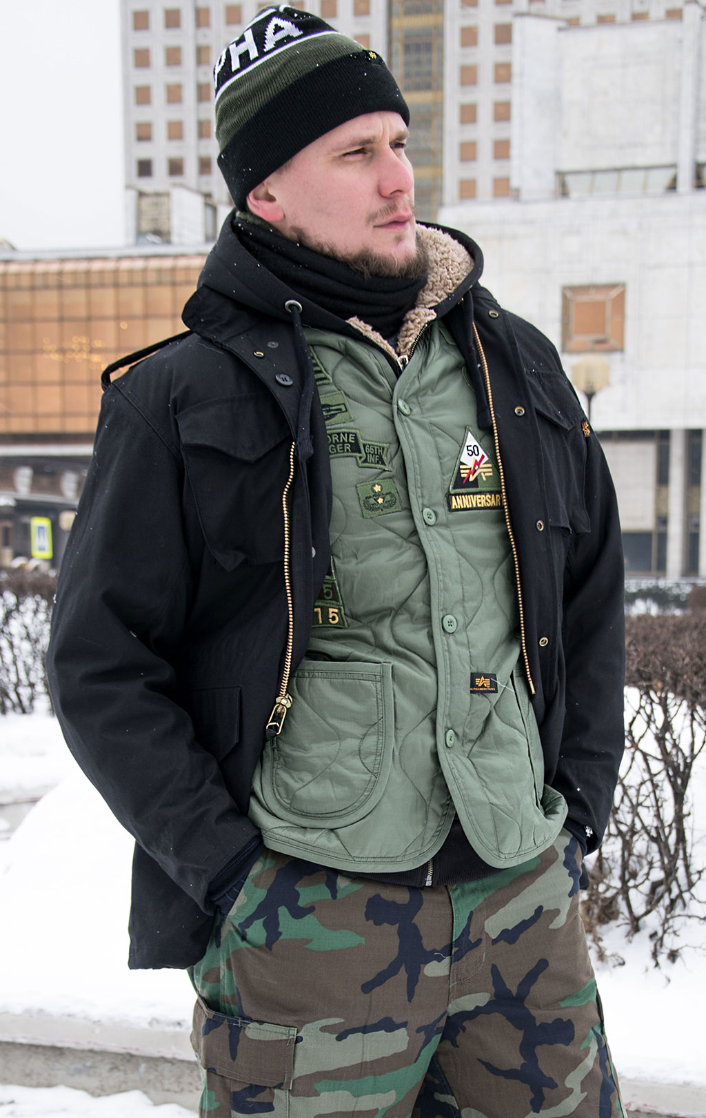 Куртка ALPHA INDUSTRIES M-65 CLASSIC FW 23/24 m black 