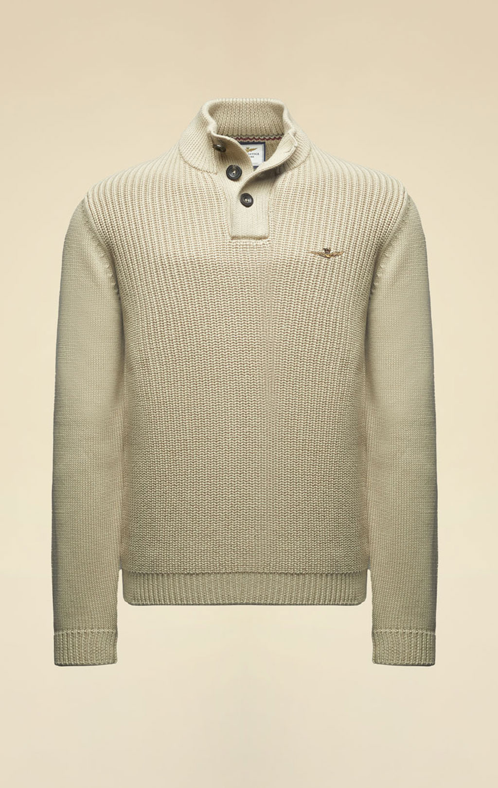 Свитер на пуговицах AERONAUTICA MILITARE FW 26/27/BR hazelnut (MA 1572) 