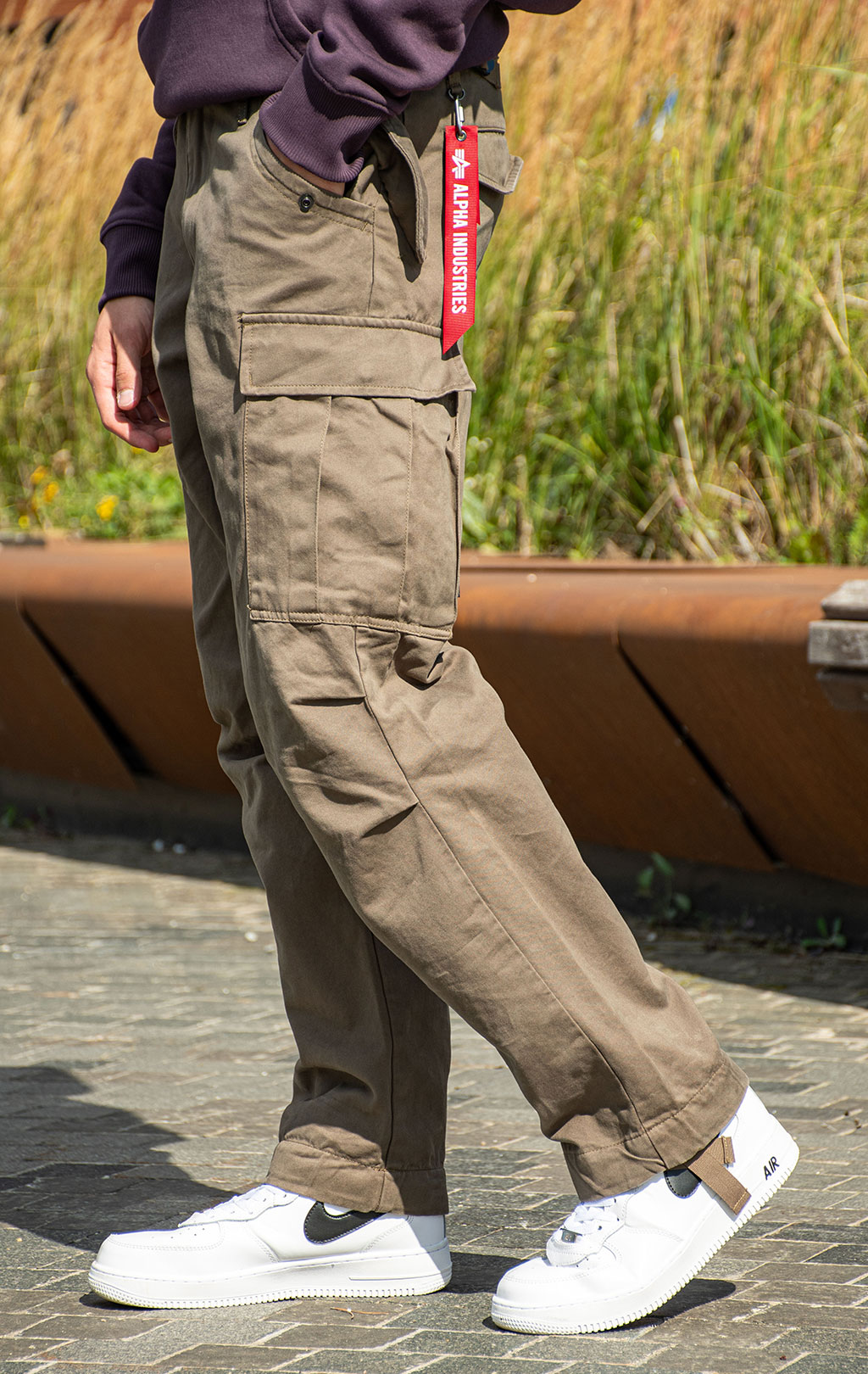 Брюки-карго парашюты ALPHA INDUSTRIES M-65 PANT плотные coyote brown 
