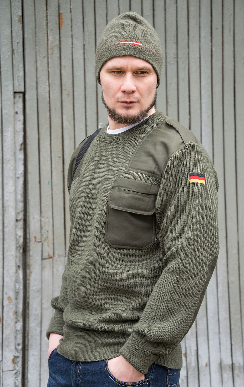 Свитер армейский olive Германия