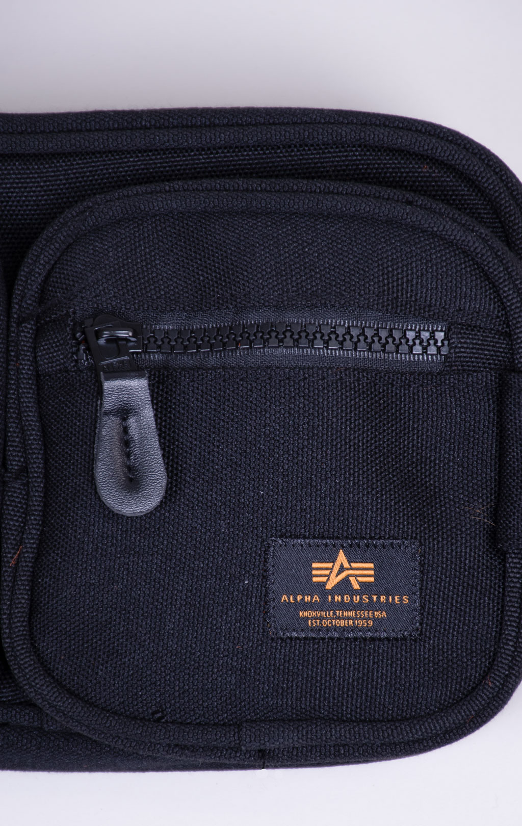 Сумка поясная ALPHA INDUSTRIES LABEL WAIST BAG black 