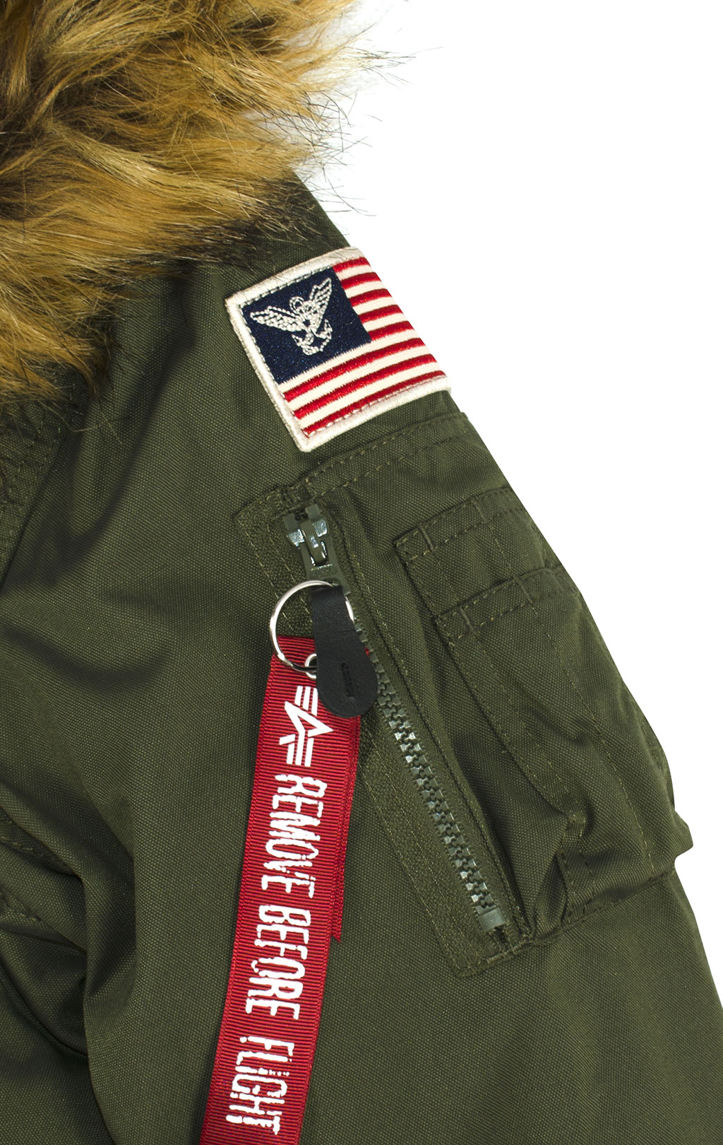 Аляска короткая ALPHA INDUSTRIES POLAR SV big size dark green 