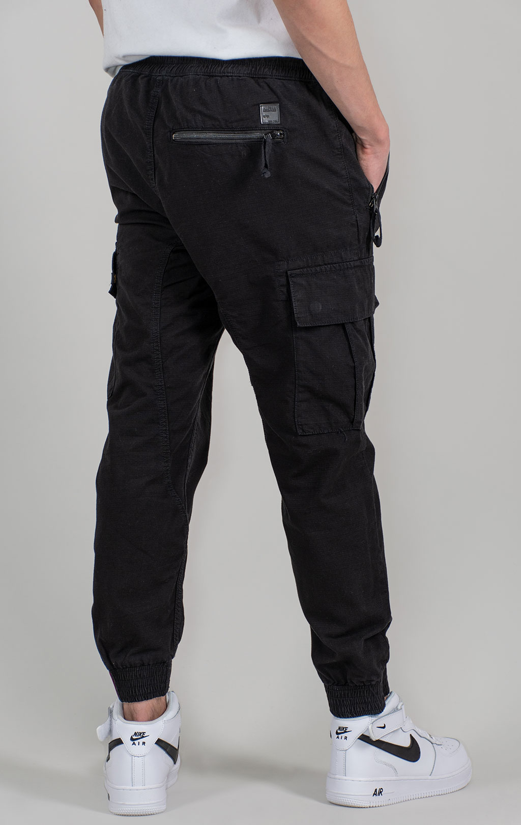 Брюки джоггеры ALPHA INDUSTRIES RIPSTOP JOGGER black 