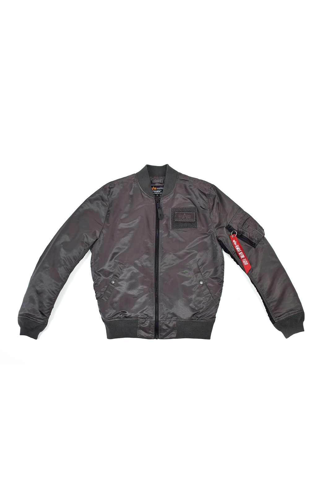 Ветровка-бомбер ALPHA INDUSTRIES MA-1 TT CUSTOM greyblack 