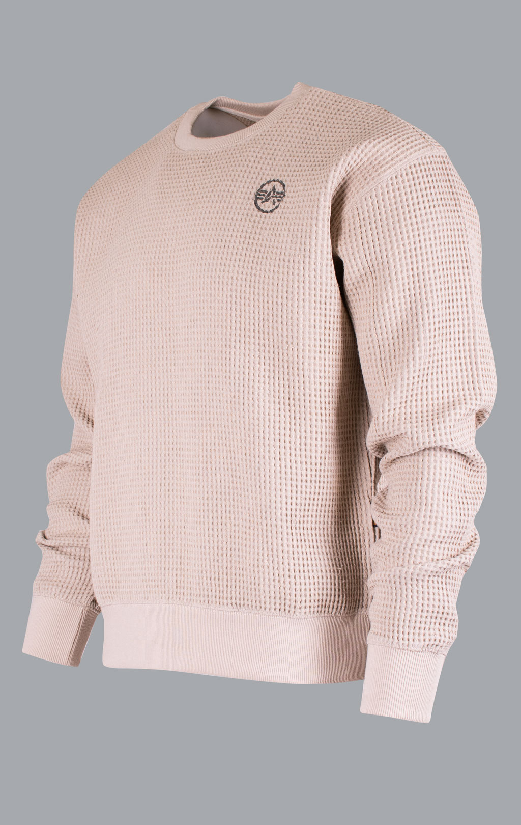 Свитшот ALPHA INDUSTRIES STUDIO WAFFLE SWEATSHIRT organic beige 
