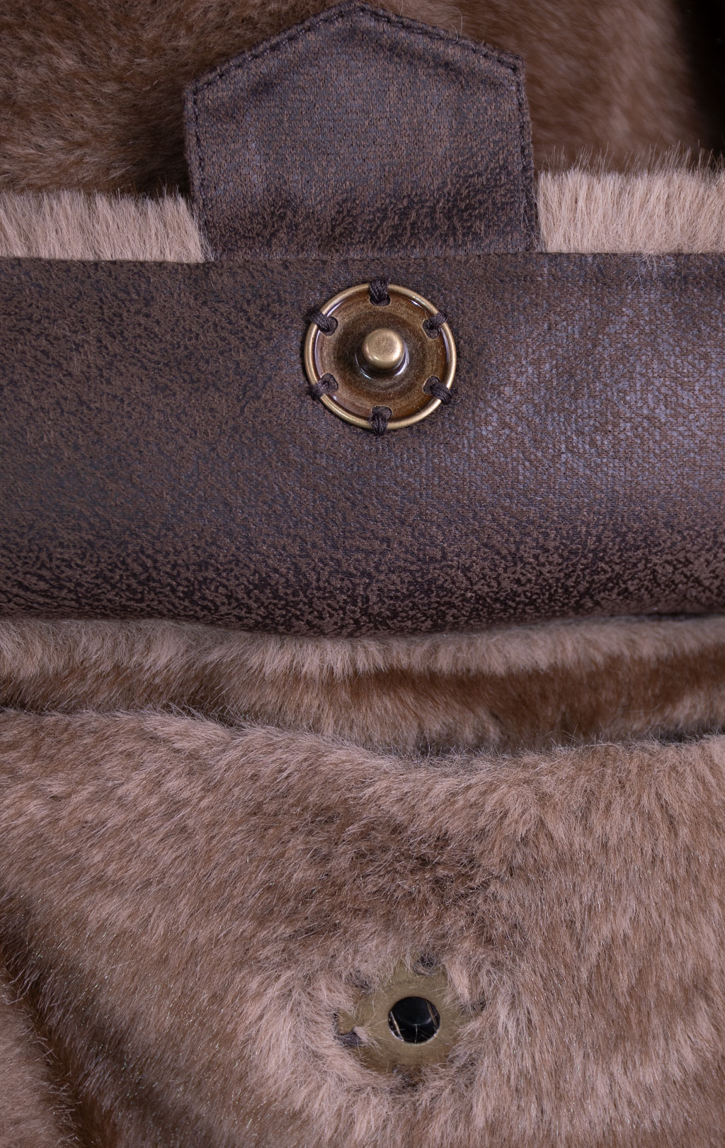 Женская куртка меховая AERONAUTICA MILITARE FW 26/27/CN chestnut brown (AB 3067) 