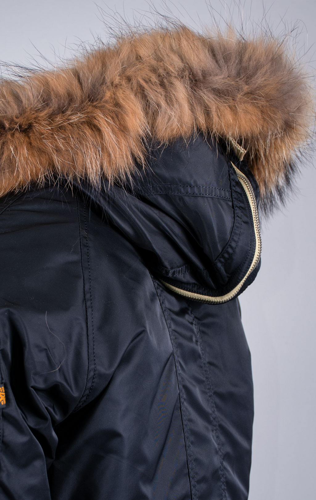 Аляска ALPHA INDUSTRIES ART VF N-3B натур. мех black 