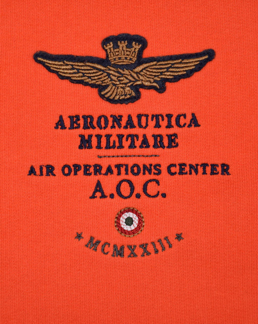 Толстовка AERONAUTICA MILITARE SS19 arancio (FE 1303) 