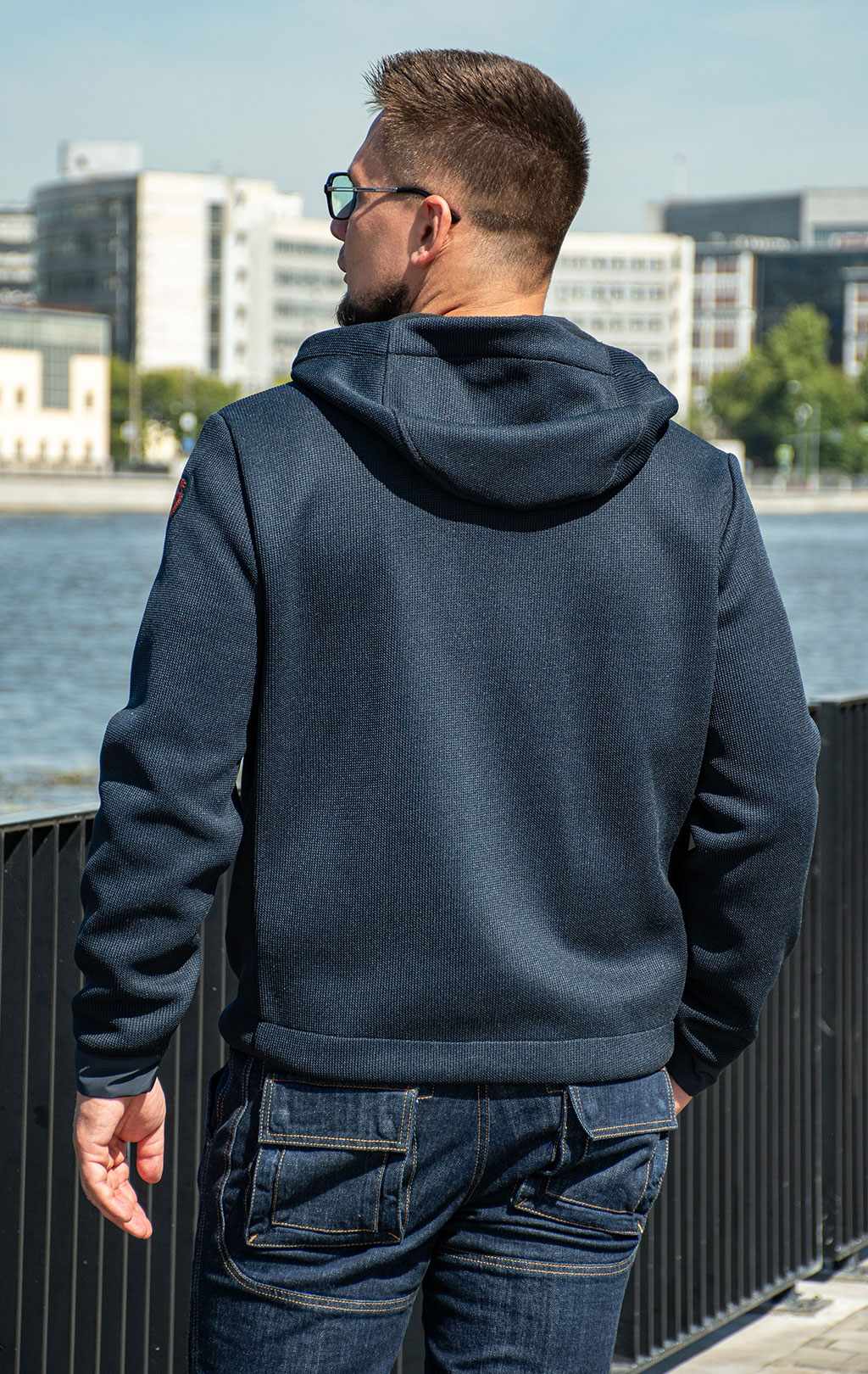 Толстовка-куртка BLAUER EDGAR FW 24/25 blue (FO2186) 