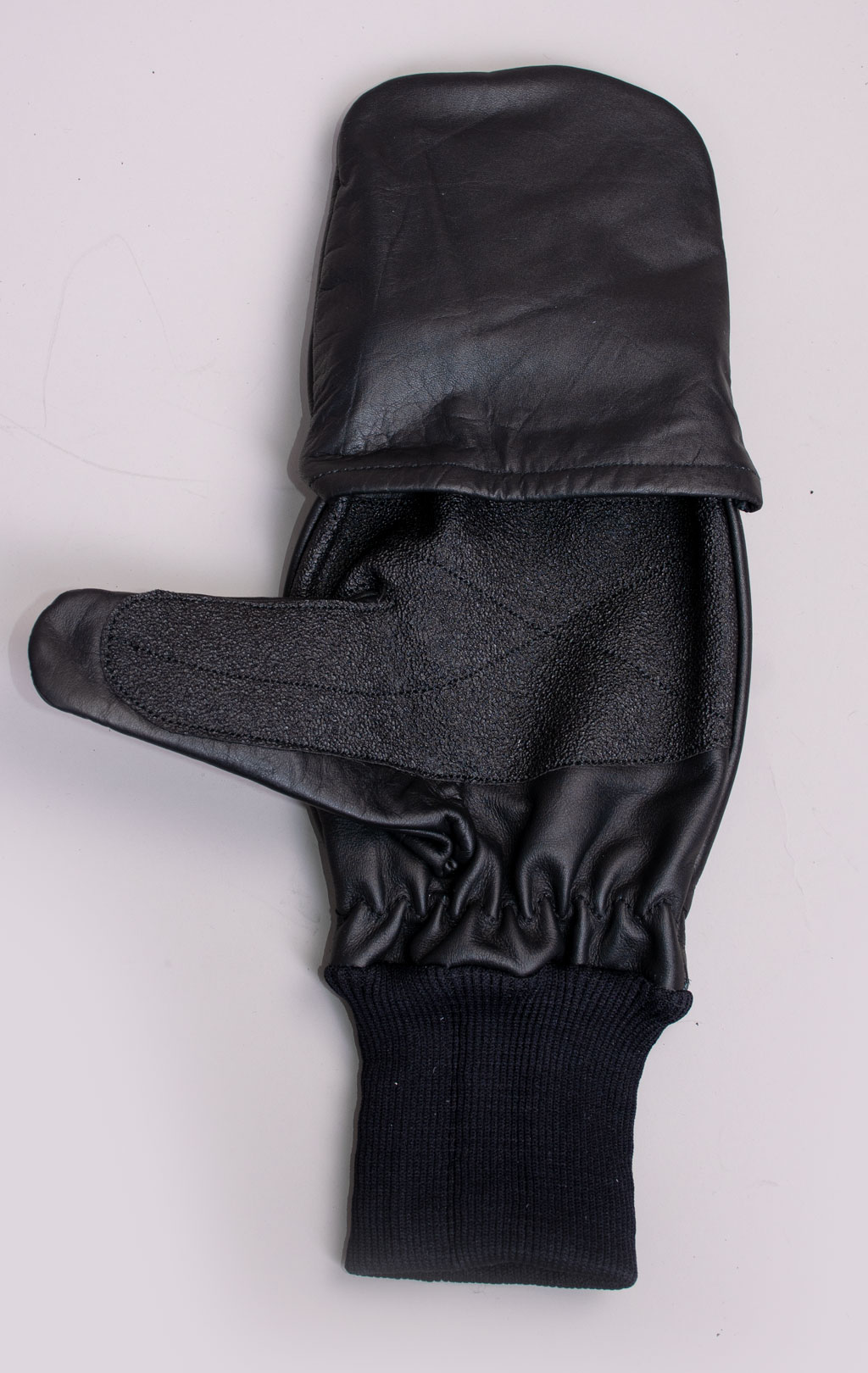 Перчатки утеплённые кожа с клапаном black WG-52 Пакистан