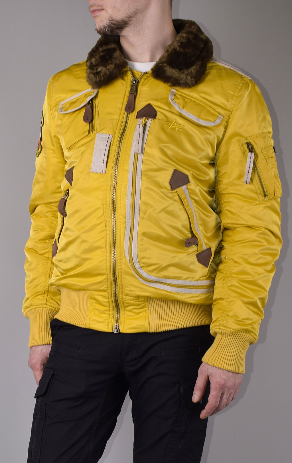 Куртка-пилот ALPHA INDUSTRIES INJECTOR yellow 