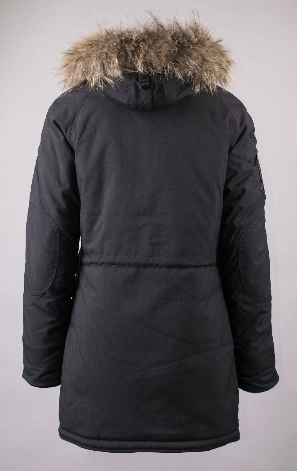 Женская аляска ALPHA INDUSTRIES EXPLORER натур. мех black 