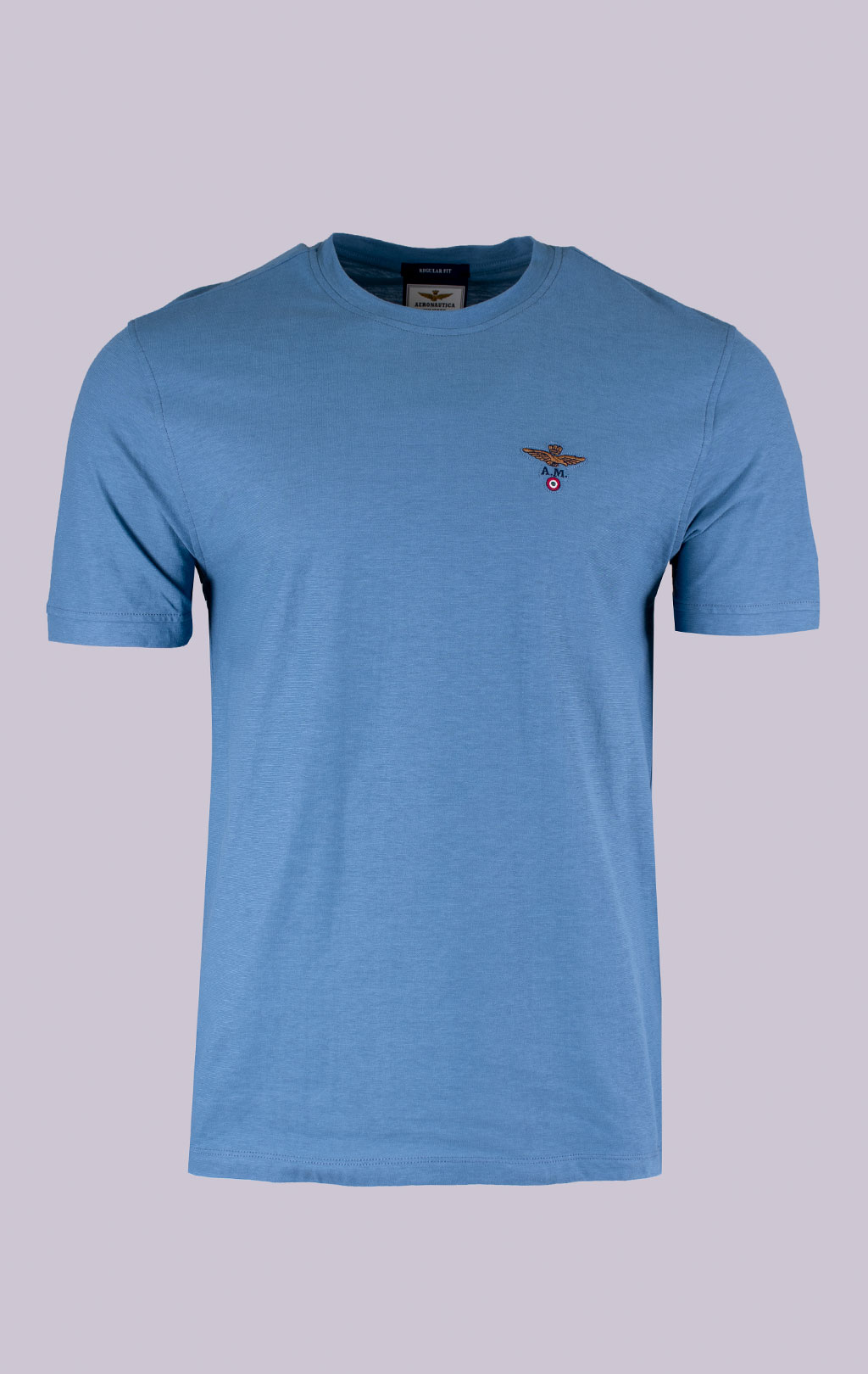 Футболка AERONAUTICA MILITARE SS 26/TR dusty blue (TS 2509) 