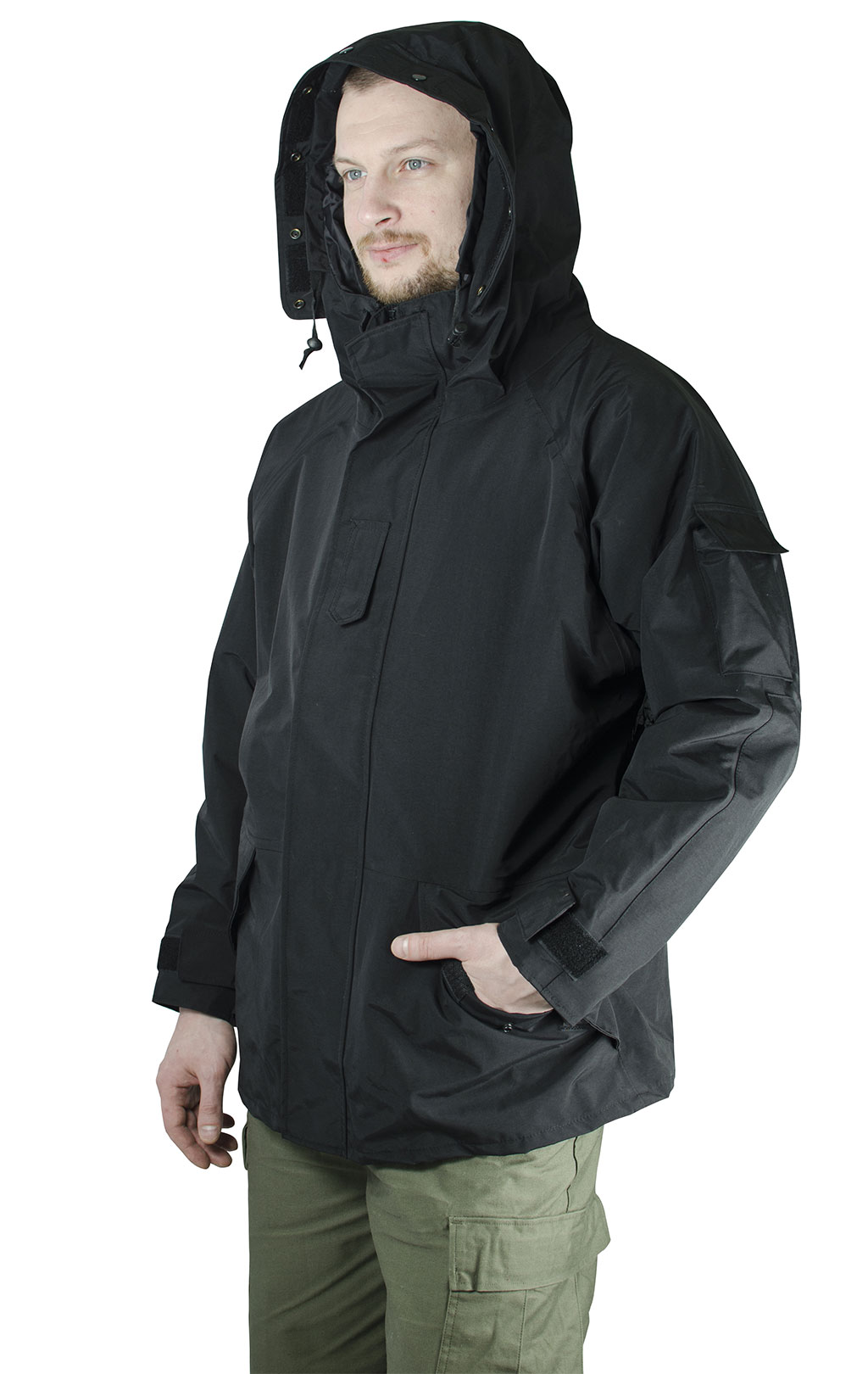 Куртка ветровка Tru-Spec/Guardian Spirit ecwcs с подстёжкой флис black б/у(с/х) 