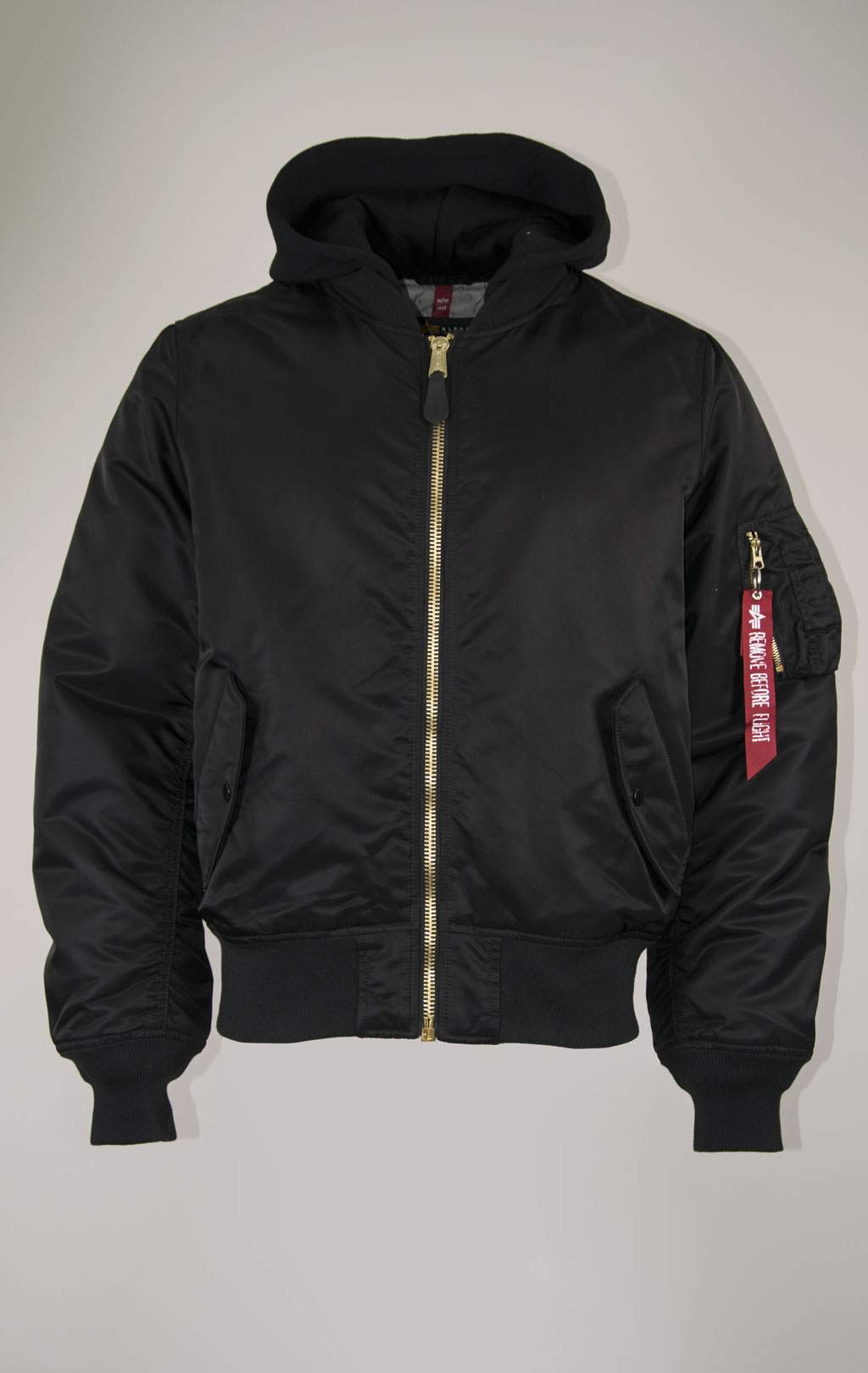 Куртка-бомбер ALPHA INDUSTRIES MA-1 NATUS FW 21/22 m black/new silver lining 