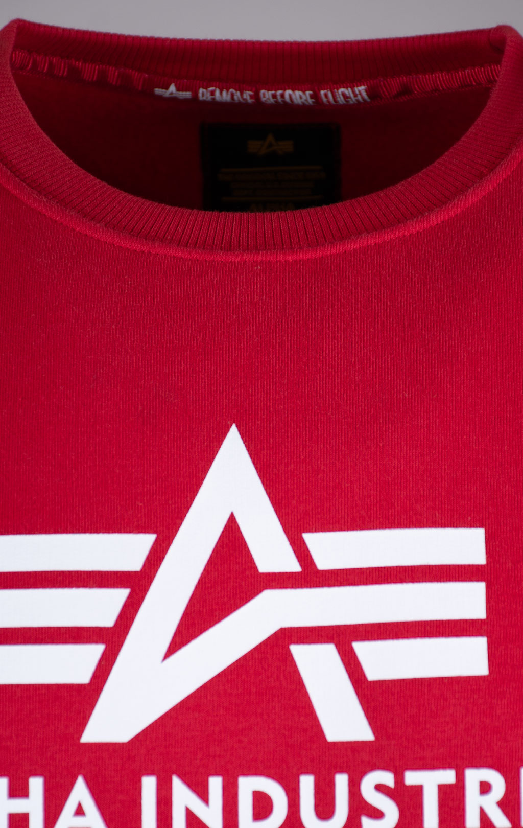 Свитшот ALPHA INDUSTRIES BASIC SWEATER speed red 