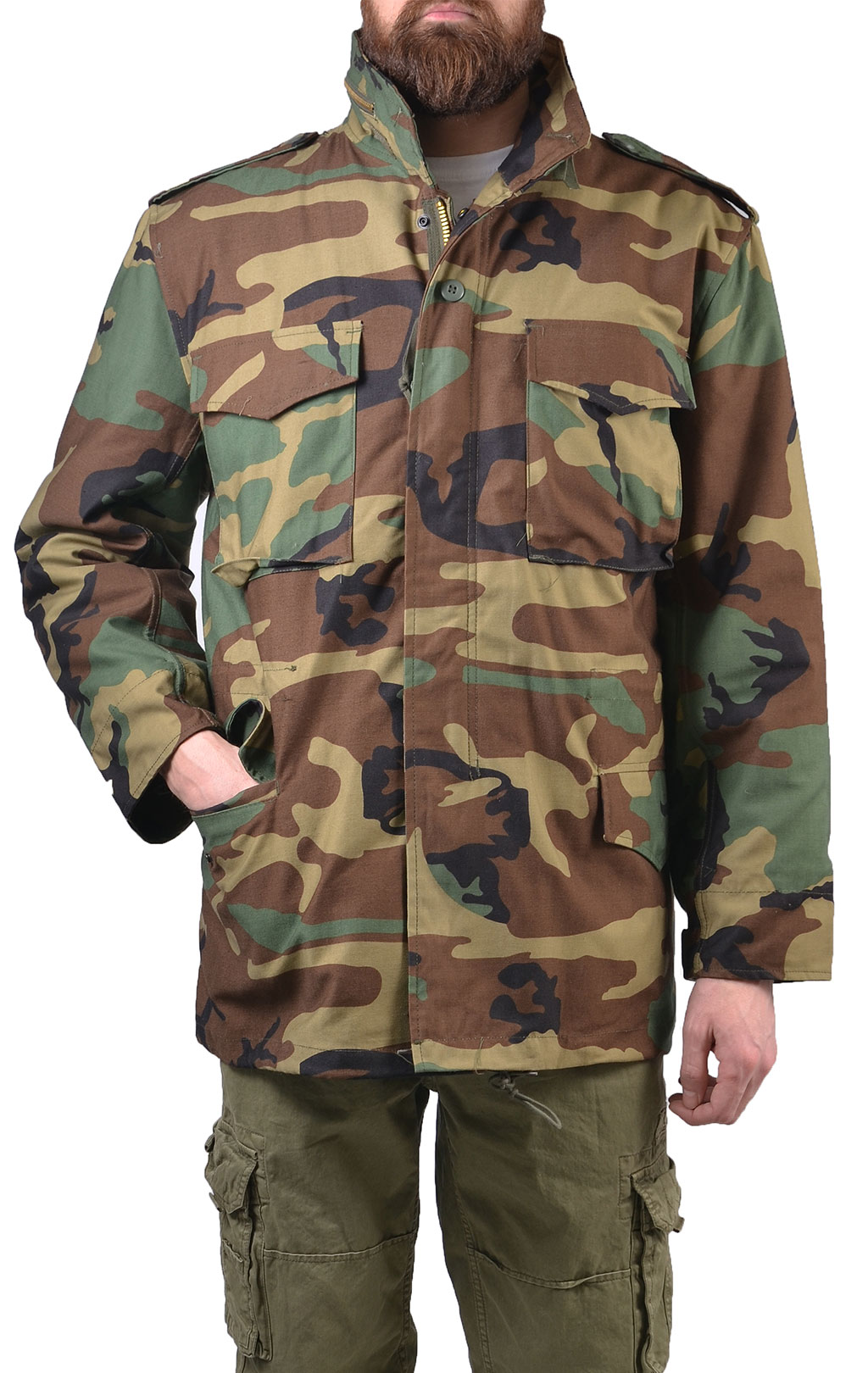 Куртка Tru-Spec M-65 CLASSIC с подстёжкой camo woodland 