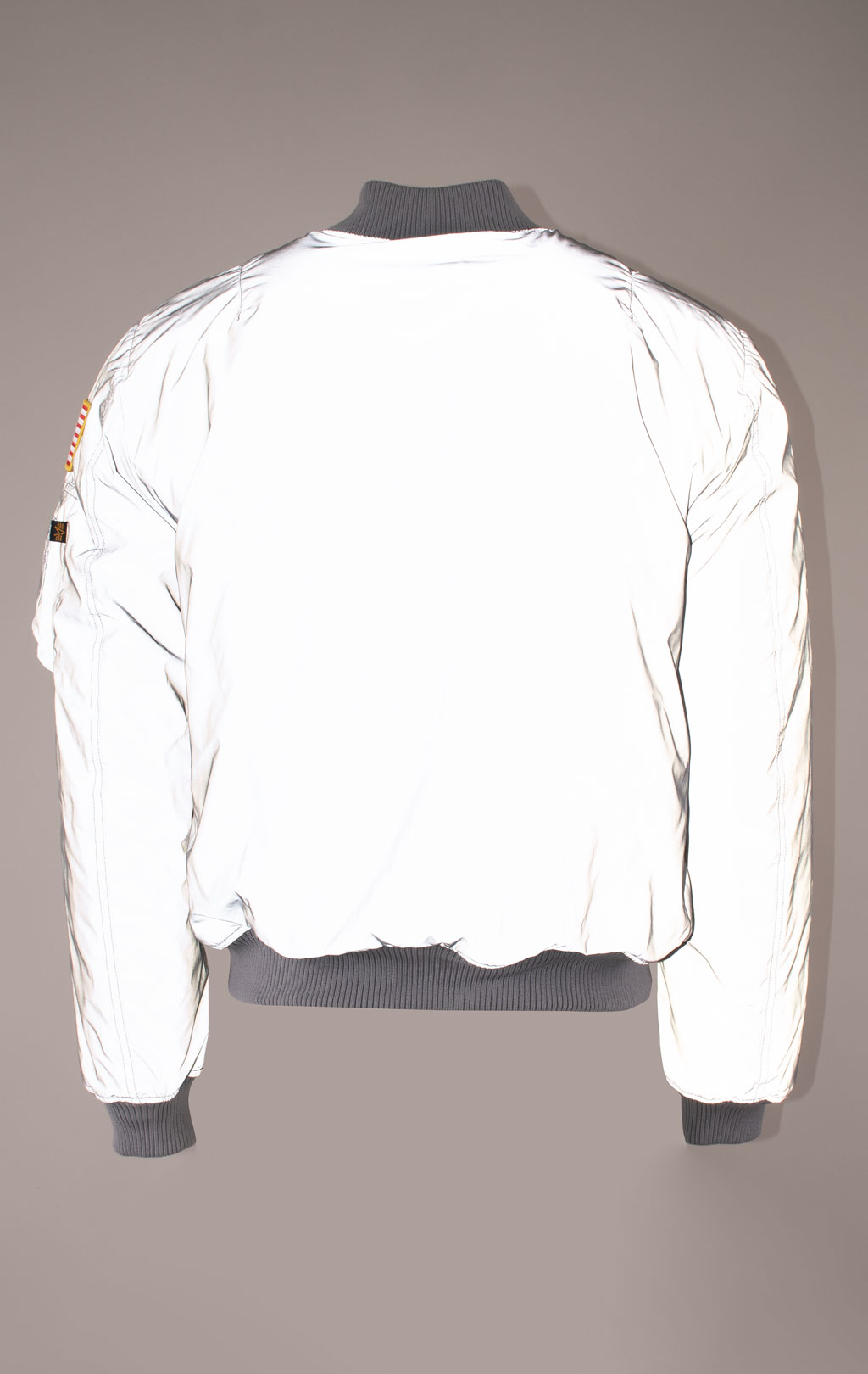 Бомбер ALPHA INDUSTRIES MA-1 NASA REFLECTIVE silver/reflective 