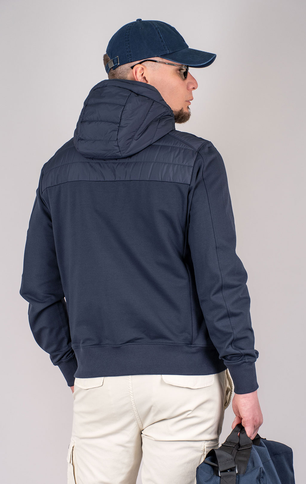 Толстовка комбинированная PARAJUMPERS IVOR SS 25 blue navy 