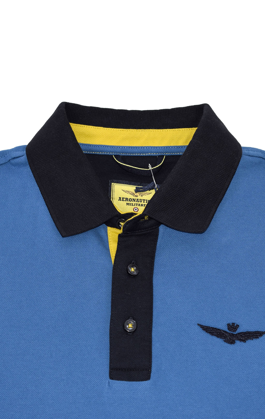 Футболка-поло AERONAUTICA MILITARE SS 21/TR azzurro (PO 1517) 