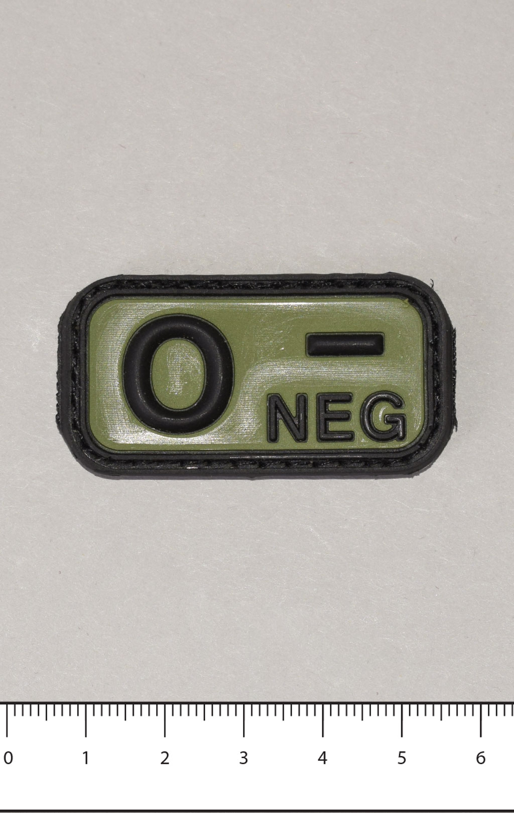 Нашивка ПВХ Fostex 0 - NEG на липучке olive 