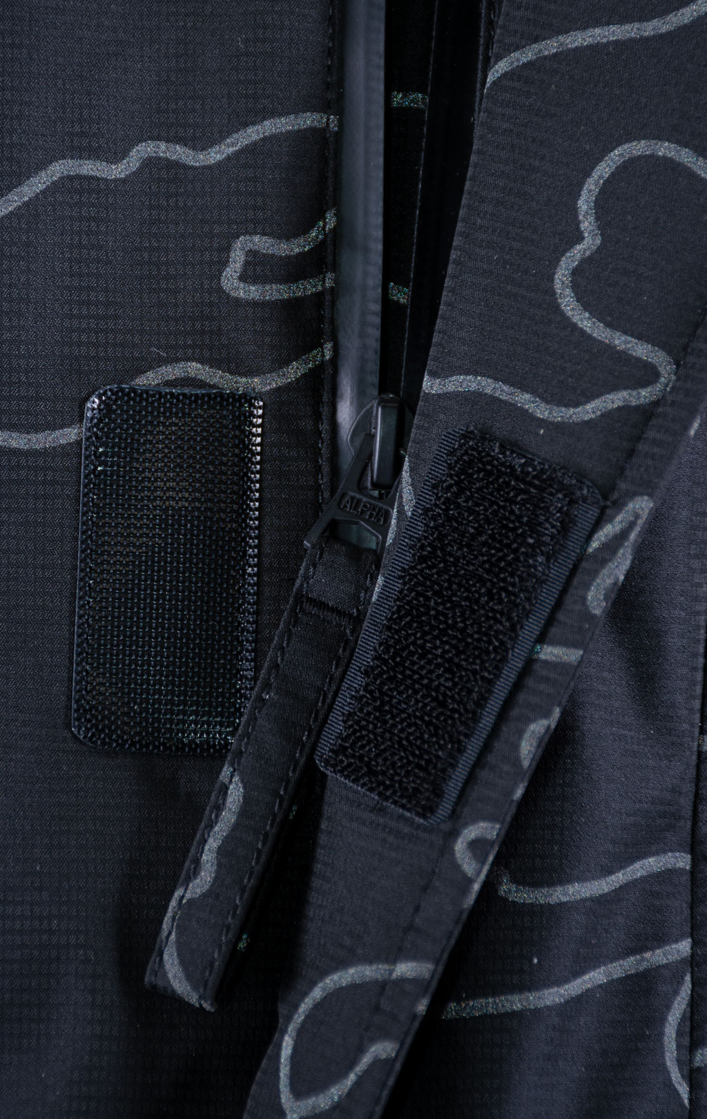 Аляска ALPHA INDUSTRIES N-3B PRIMALOFT PARKA reflective black camo 