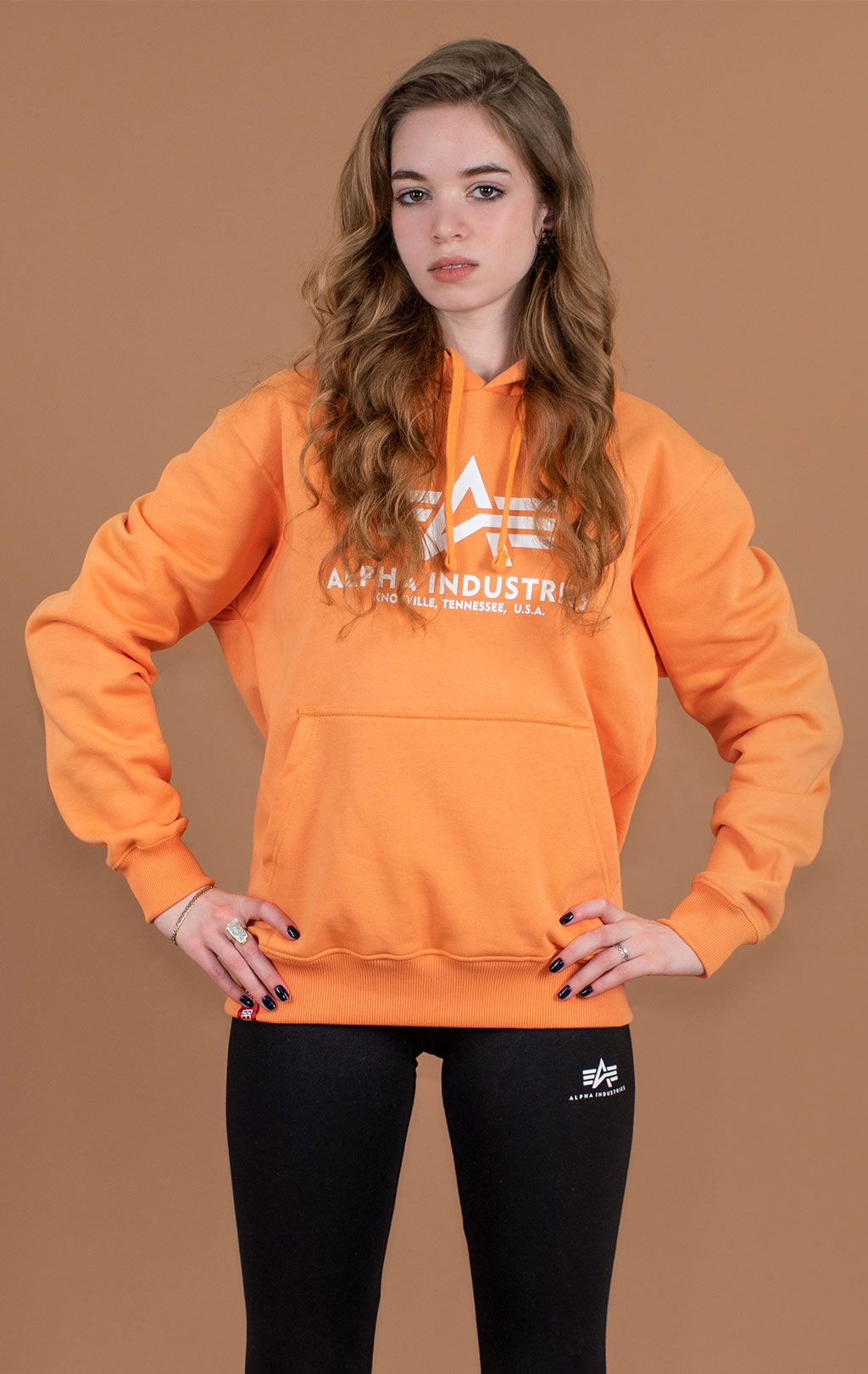 Толстовка ALPHA INDUSTRIES BASIC HOODY tangerine 
