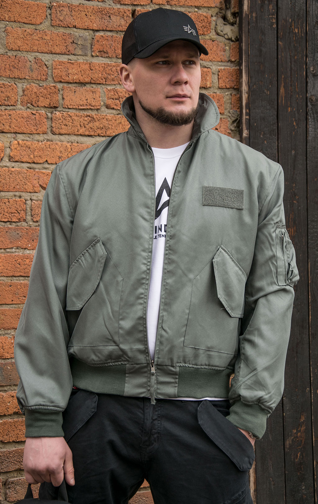 Ветровка-бомбер Fostex CWU Flyers olive 