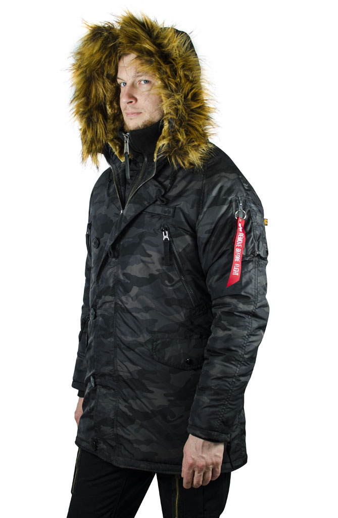 Аляска ALPHA INDUSTRIES PPS N-3B black camo 