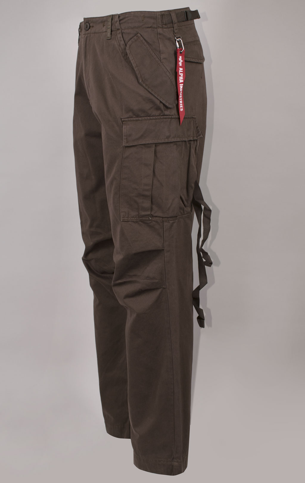 Брюки-карго парашюты ALPHA INDUSTRIES M-65 PANT плотные chocolate 