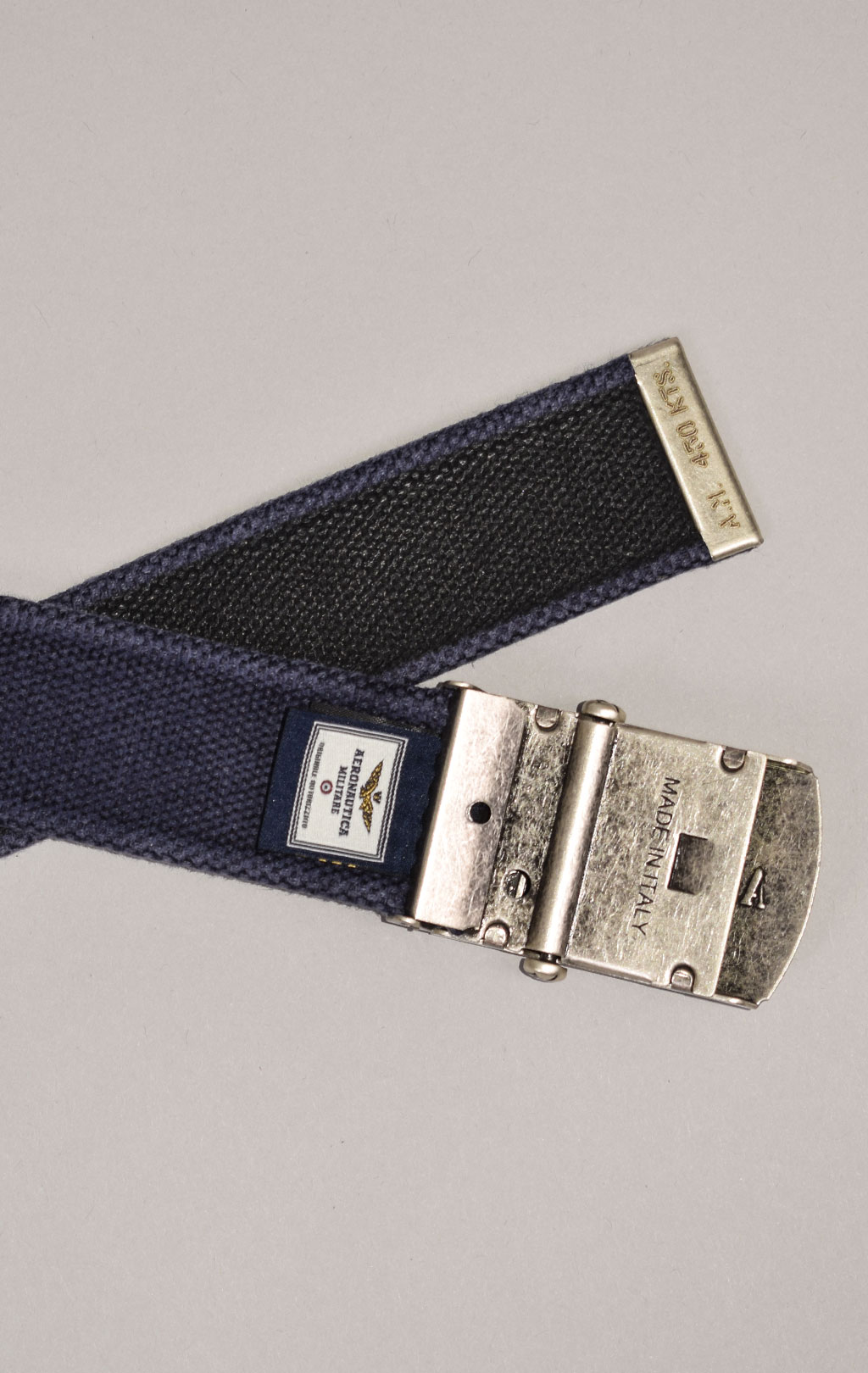 Ремень тканевый AERONAUTICA MILITARE FW 22/23/IT blue navy (CI 285) 