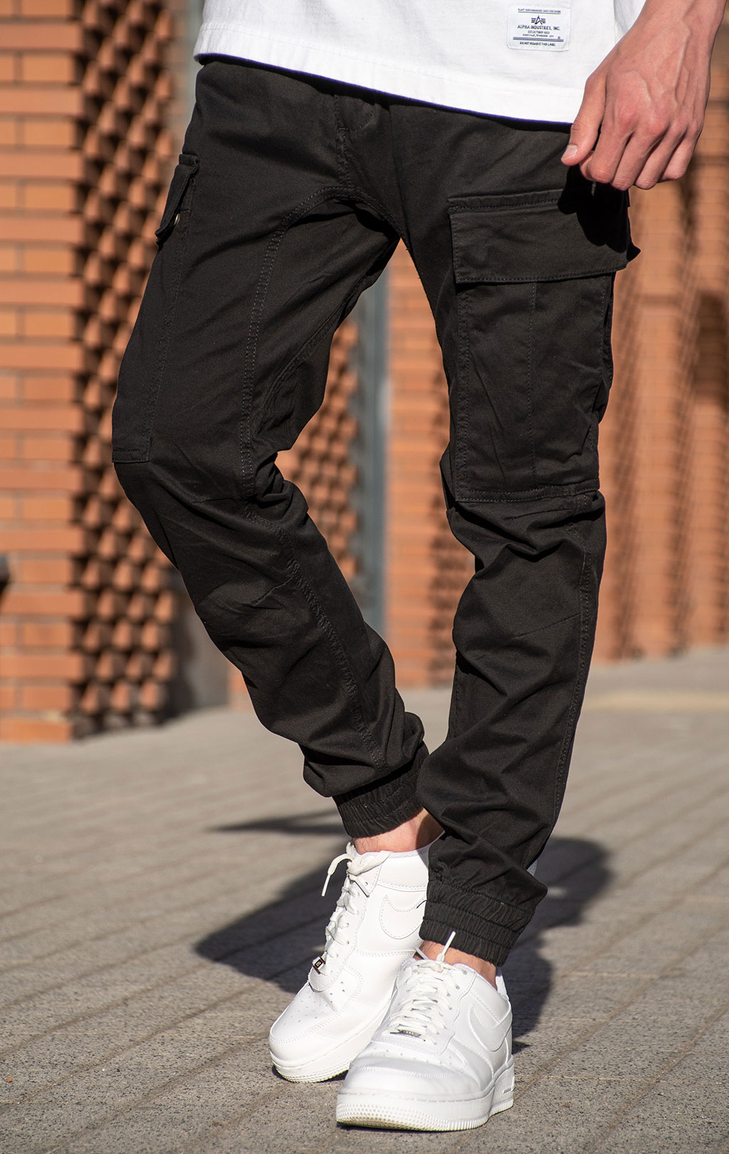 Брюки-карго ALPHA INDUSTRIES ARMY black 
