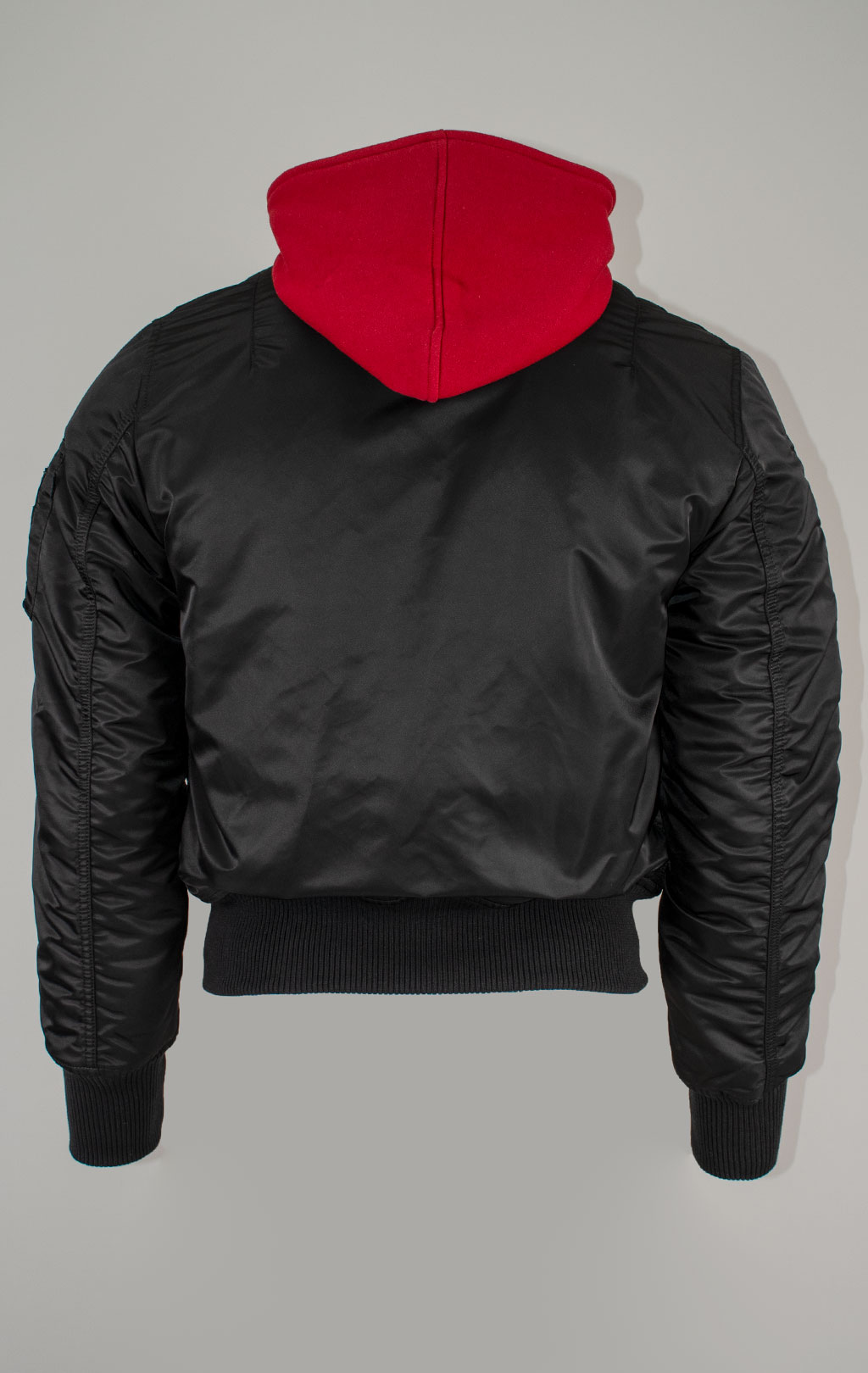Куртка-бомбер лётная ALPHA INDUSTRIES MA-1 D-Tec SE black/red 