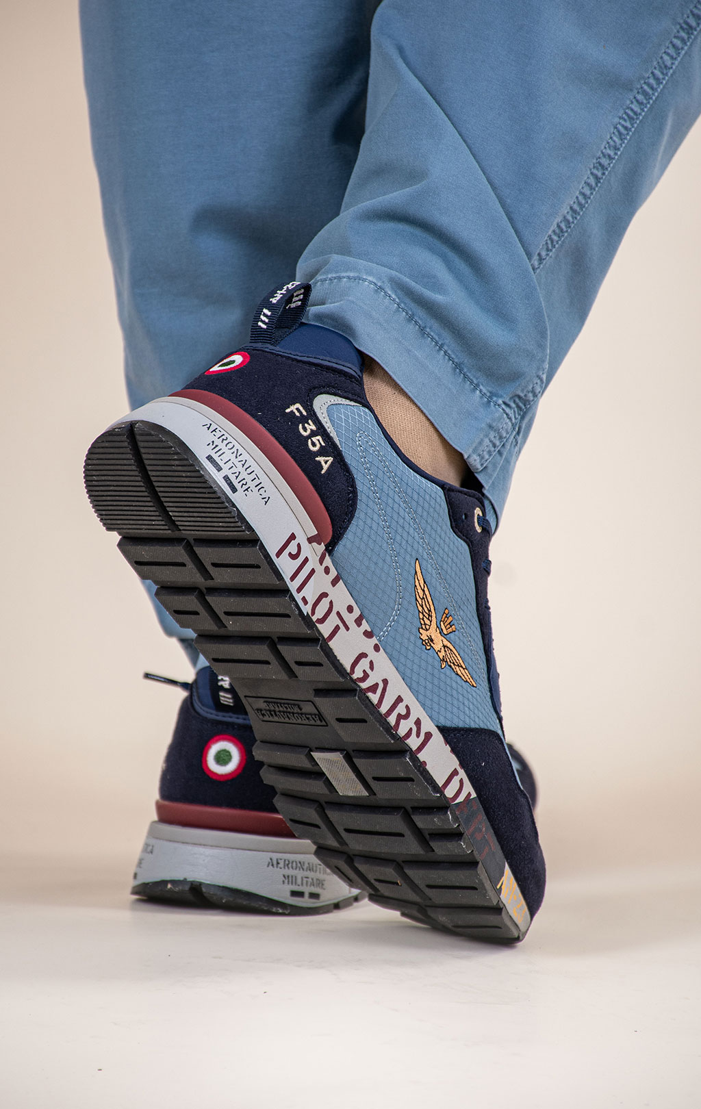 Кроссовки AERONAUTICA MILITARE (SC 0276) FW 26/27/CN blue/avio 