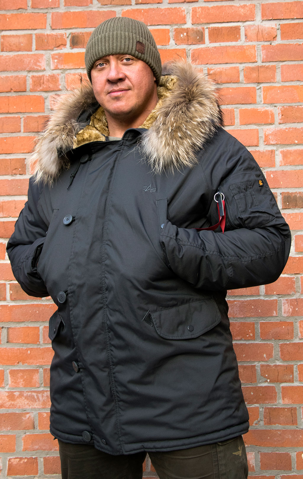 Аляска ALPHA INDUSTRIES EXPLORER натур. мех rep. grey 