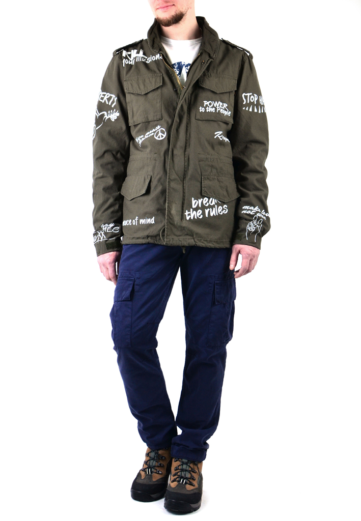 Ветровка ALPHA INDUSTRIES FREEDOM M-65 с подстёжкой olive 