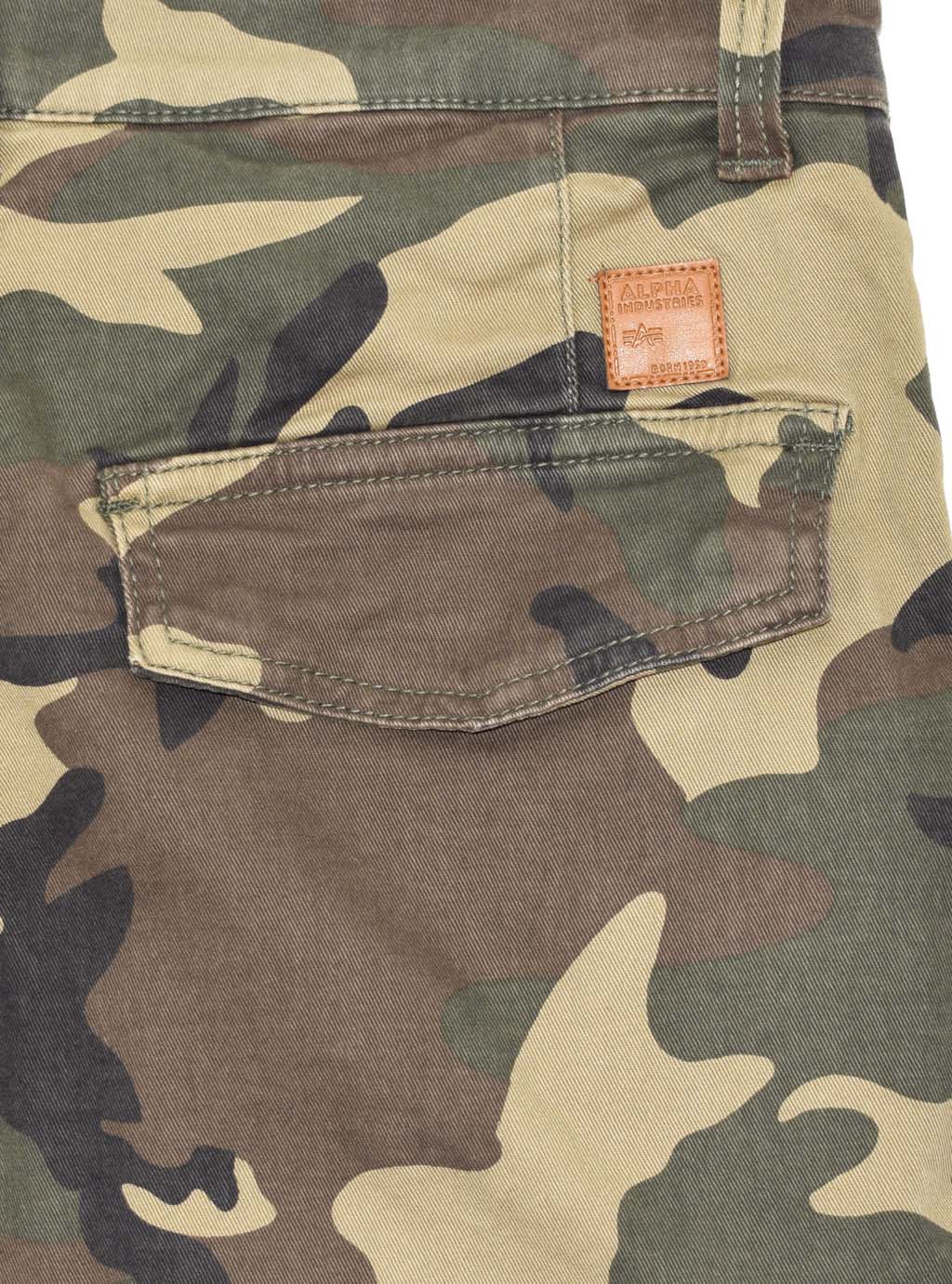 Брюки-карго ALPHA INDUSTRIES ARMY camo woodland 