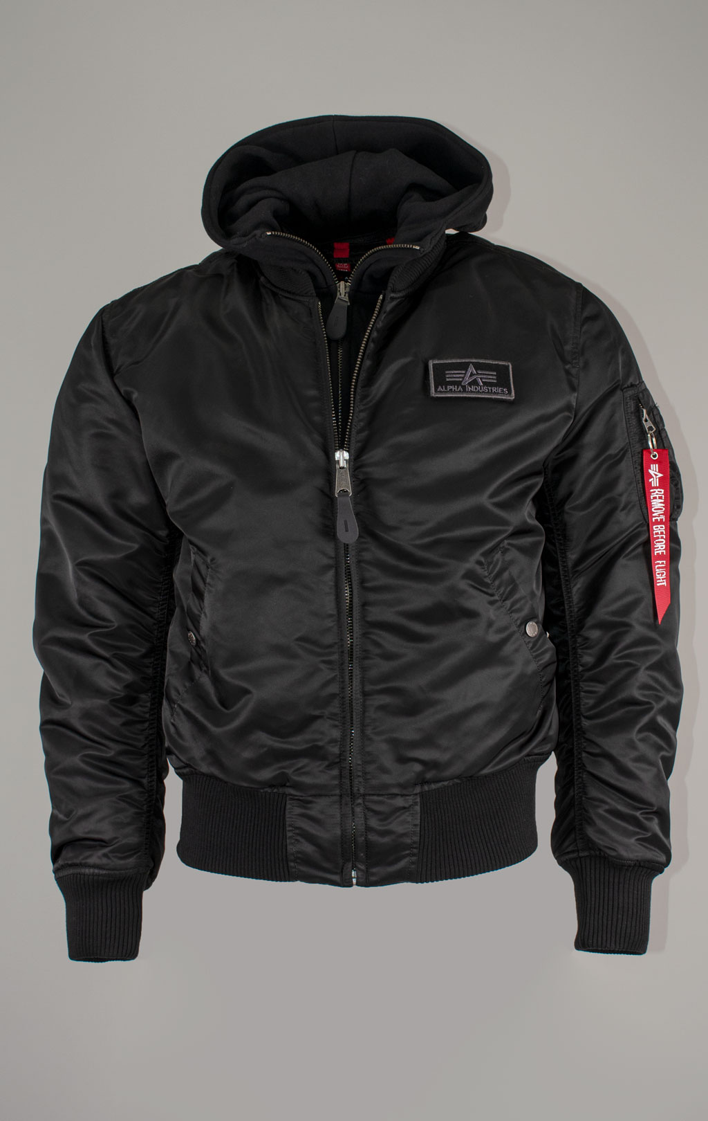 Куртка-бомбер лётная ALPHA INDUSTRIES MA-1 D-Tec black/black 