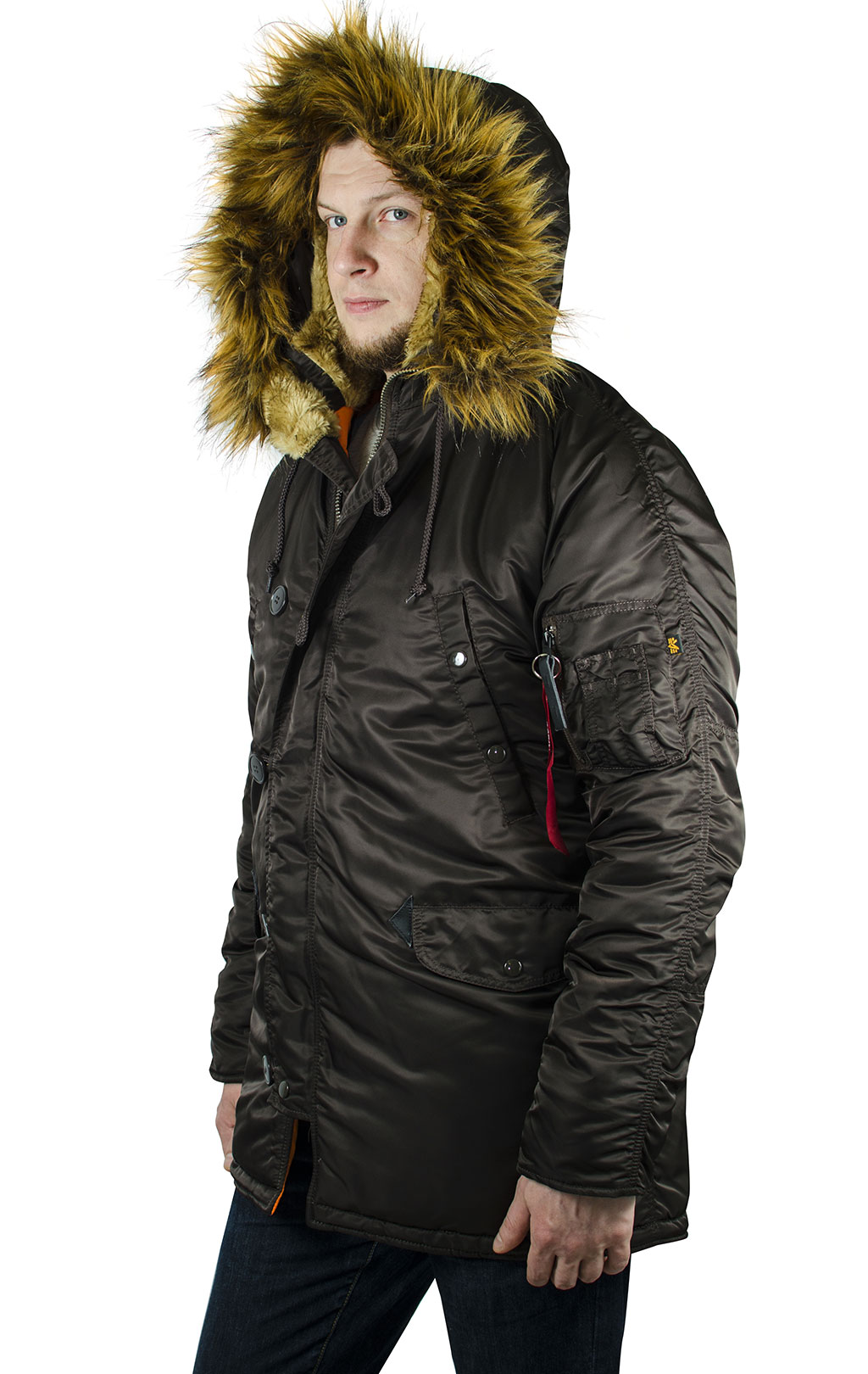 Аляска ALPHA INDUSTRIES VF 59 big size N-3B deep brown 