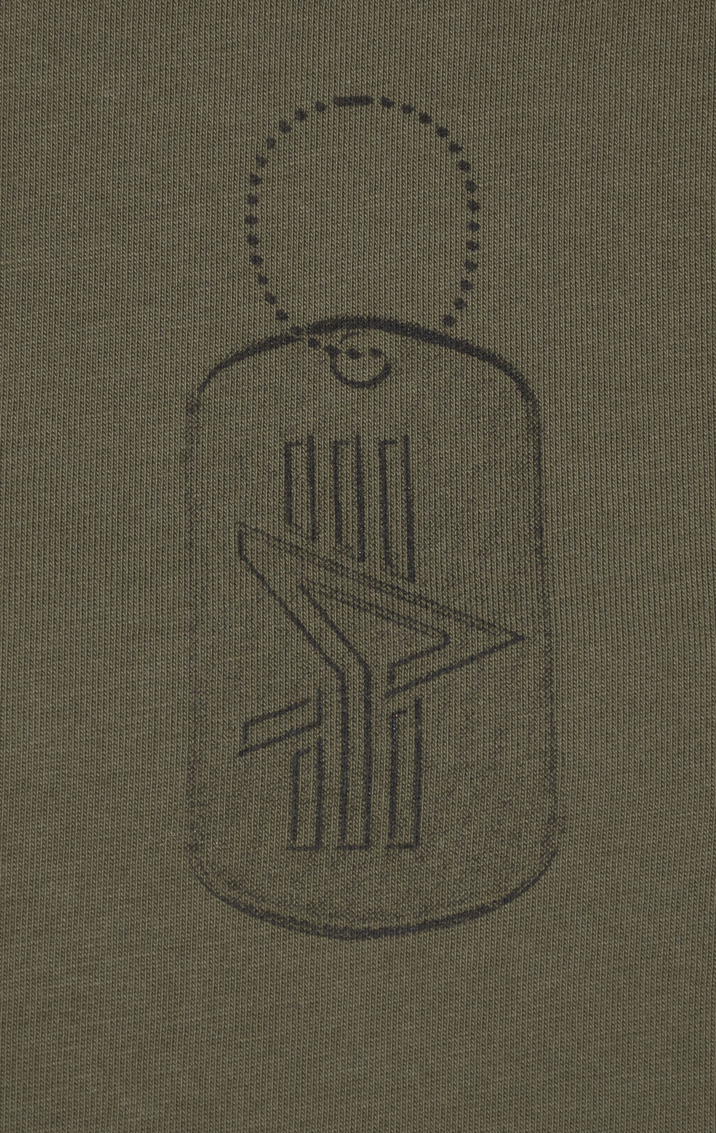 Футболка ALPHA INDUSTRIES ALPHA DOG TAG TEE плотная FW 24/25 olive 