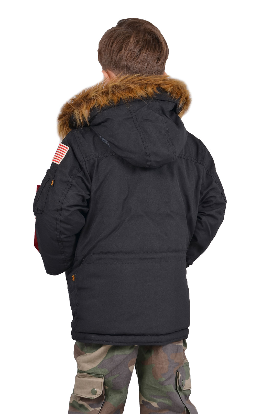 Детская аляска ALPHA INDUSTRIES POLAR black 