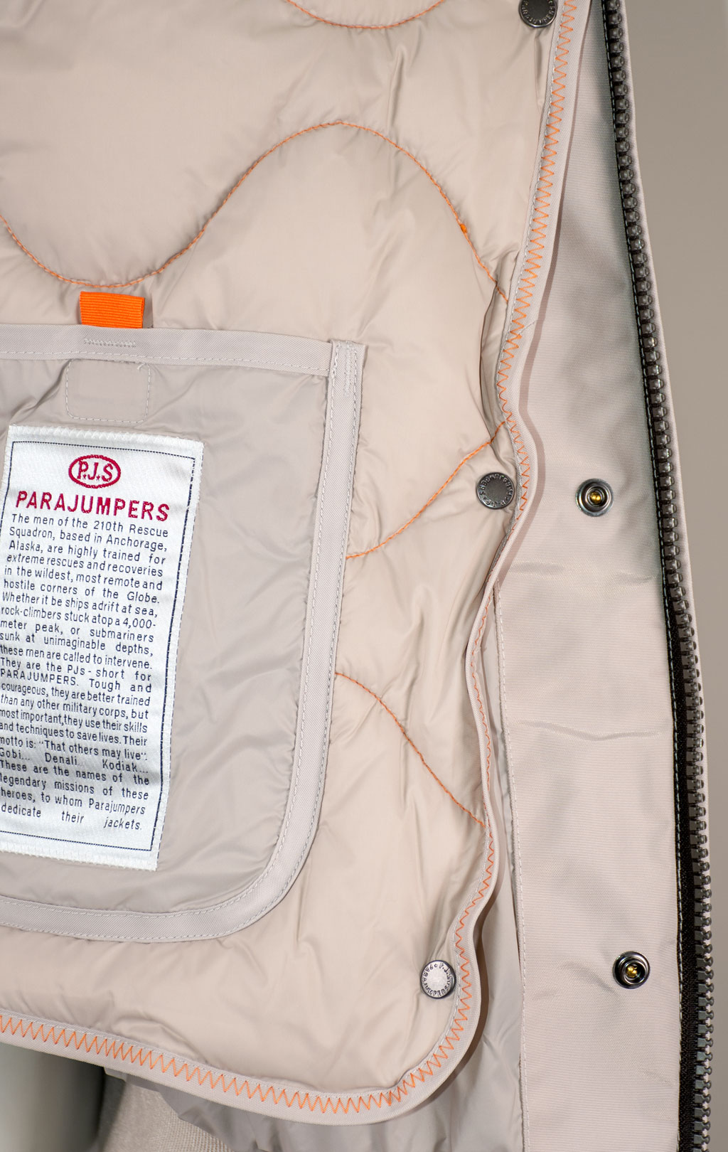 Аляска-пуховик PARAJUMPERS GOBI FW 25/26 mastic 