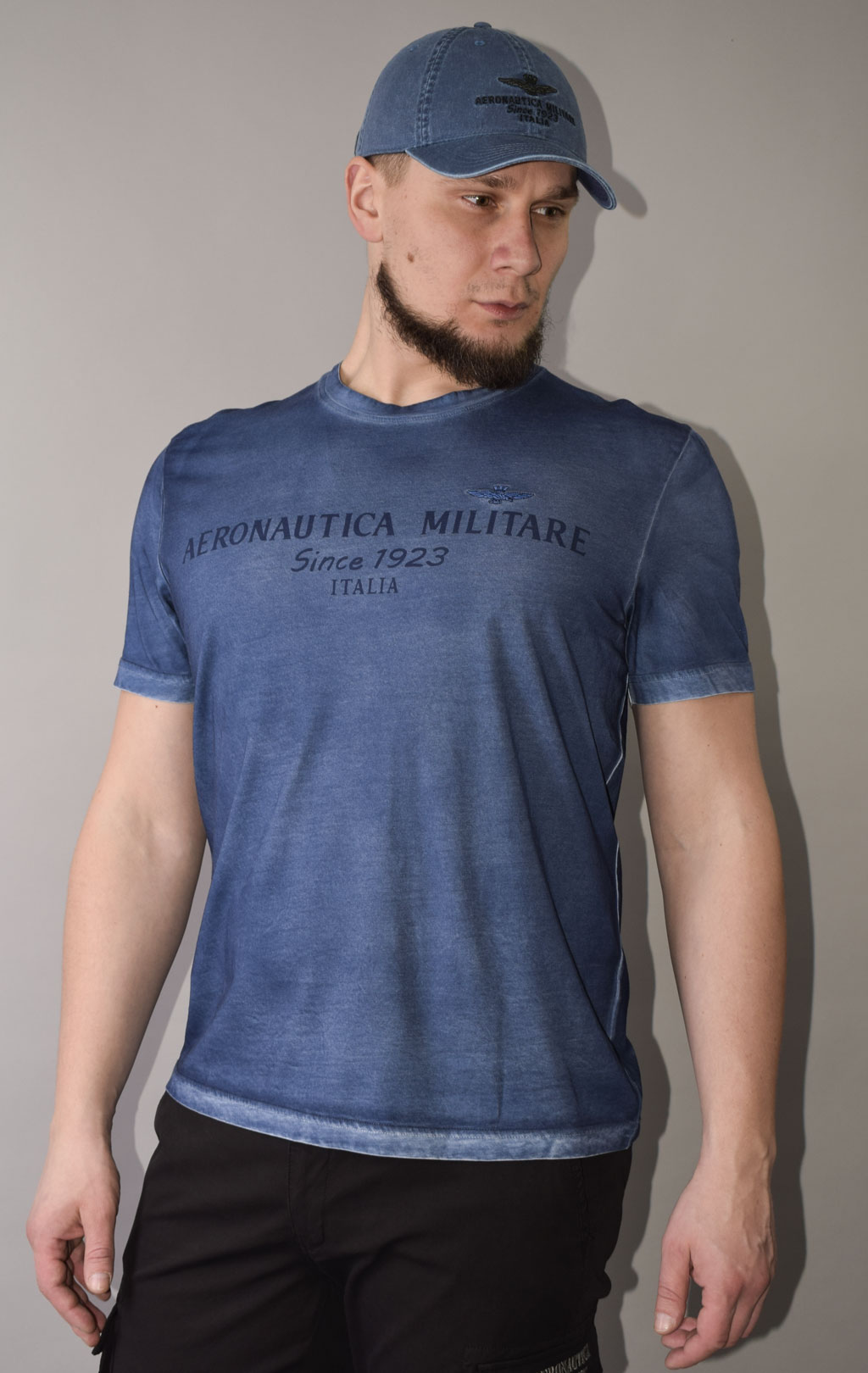 Футболка AERONAUTICA MILITARE SS 23/IN indaco (TS 2073) 