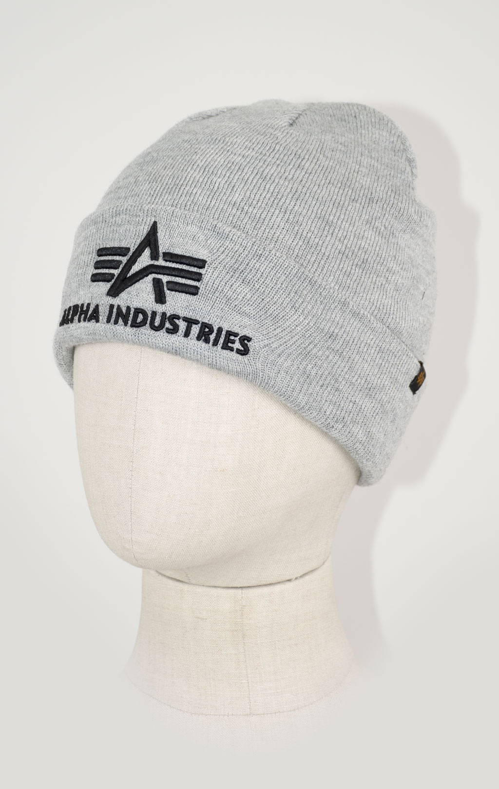 Шапка ALPHA INDUSTRIES 3D BEANIE grey heather 