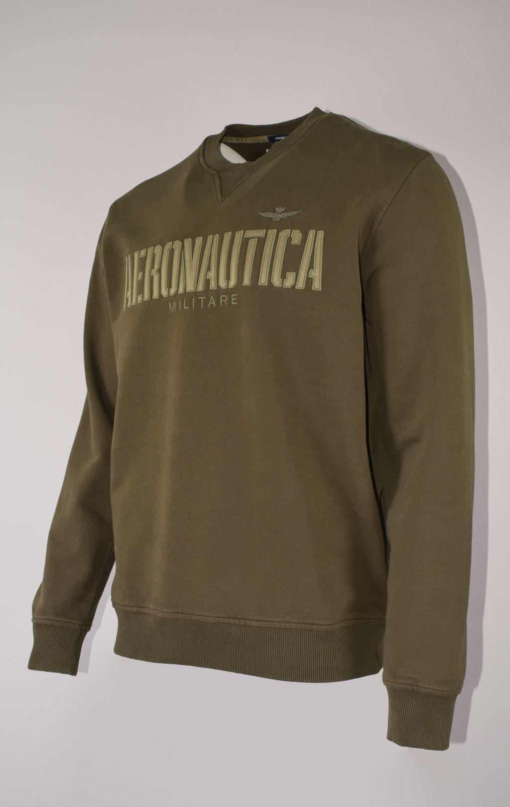 Свитшот AERONAUTICA MILITARE FW 23/24/TR off green (FE 1804) 