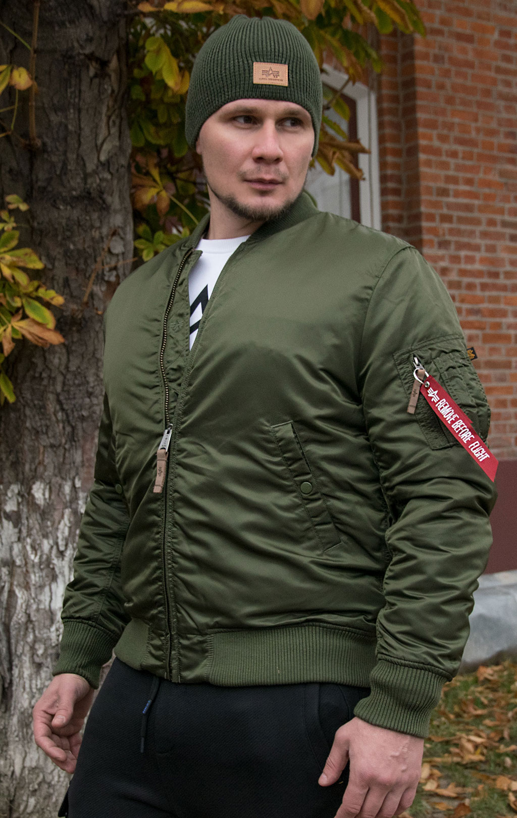 Бомбер ALPHA INDUSTRIES MA-1 VF 59 LONG dark green 